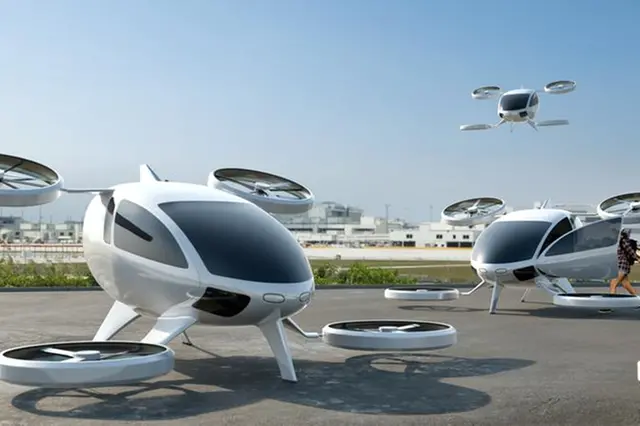 Sustainable Transportation Flying Taxi Dubai